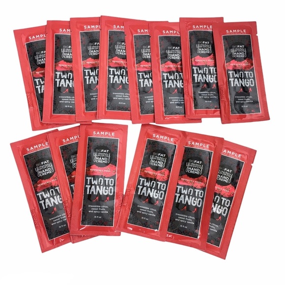 PERFECTLY POSH Big Fat Yummy Hand Creme Two to Tango Samples 14 Packets Vegan - Picture 1 of 3